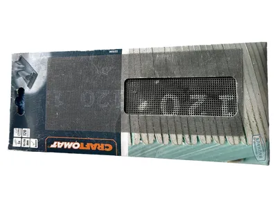 CRAFTOMAT Schleifgitter 93x230mm 120er Körnung 5er Set Grau Ersatzklinge