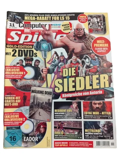Computer Bild Spiele 11/2014 Gold-Edition PC Strategiespiele Die Siedler Tropico