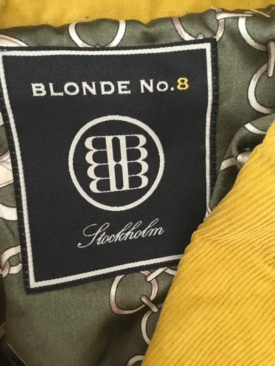 BLONDE NO.8 Damen Blazer Sakko Gr. 36/S Gelb Cord Baumwolle Casual