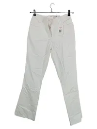 Daniels & Korff Stoffhose Damen Gr. 40 Weiß Baumwolle Klassisch 1