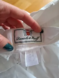 Daniels & Korff Stoffhose Damen Gr. 40 Weiß Baumwolle Klassisch 4