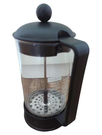 Bodum Kaffeebereiter French Press Schwarz Glas Kunststoff 1 Liter Klassisch