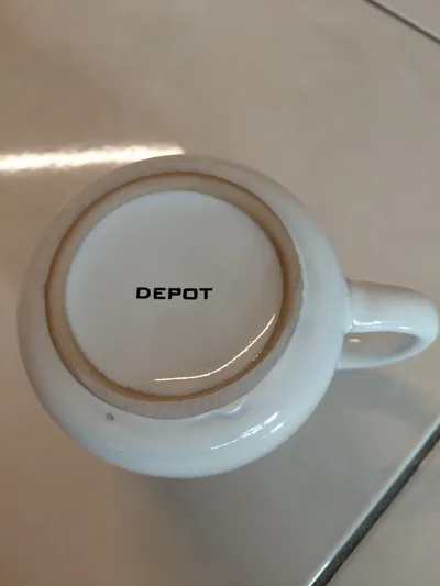 DEPOT Tasse Keramik Weiß Herz Motiv 8 cm Kaffeetasse Alltag Minimalistisch