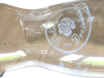 Clayre & Eef Glas Karaffe 1000ml mit Messskala Transparent Dressing Soßen