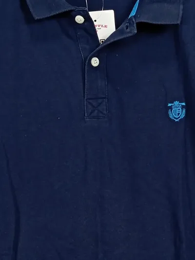 SELECTED HOMME Herren Poloshirt Blau Gr. XL Baumwolle Casual