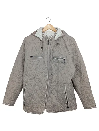 Estelle Jolie Damen Steppjacke Kapuze Gr. 48 Beige Gesteppt