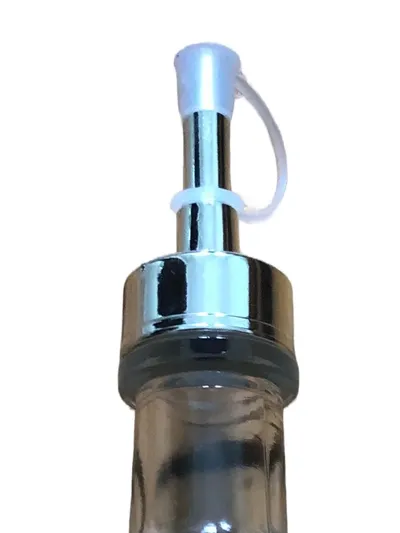 Clayre & Eef Essig Öl Dosierer Glasflasche Ausgießer 500ml Transparent 27cm