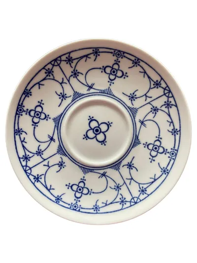 Bareuther BAVARIA Untertasse Unterteller Indischblau Blumenmuster Klassisch