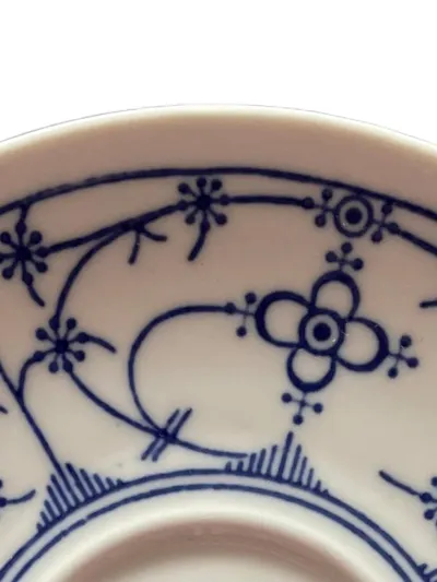Bareuther BAVARIA Untertasse Unterteller Indischblau Blumenmuster Klassisch
