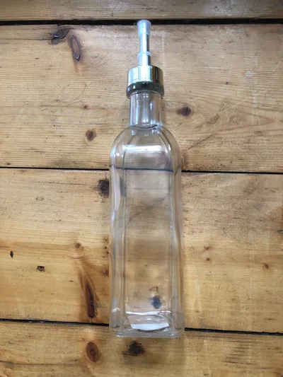 Clayre & Eef Essig Öl Dosierer Glasflasche Ausgießer Transparent 500ml 27cm