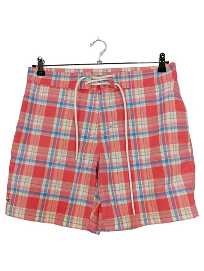 Lacoste Herren karierte Badeshorts Gr. M Mehrfarbig Sportlich
