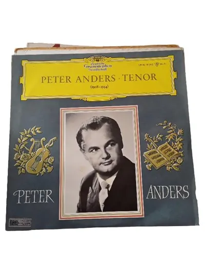 Peter Anders Tenor 1908-1954 Vinyl LP Deutsche Grammophon Gesellschaft