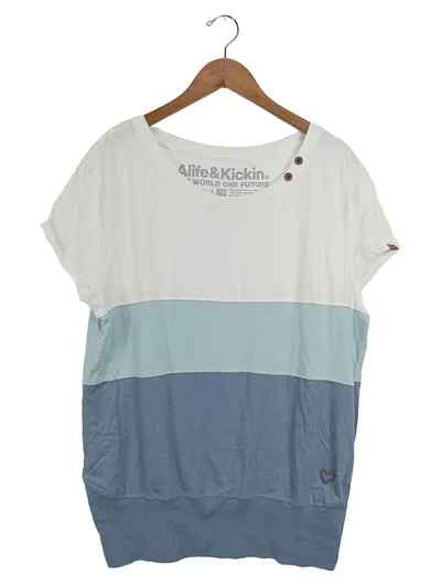 Alife & Kickin Damen T-Shirt XXL Mehrfarbig Casual Baumwolle Shirt
