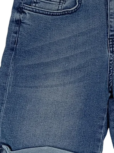 Soyaconcept Damen Jeans Shorts Blau 5-Pocket Gr. W28/36 Casual Baumwolle