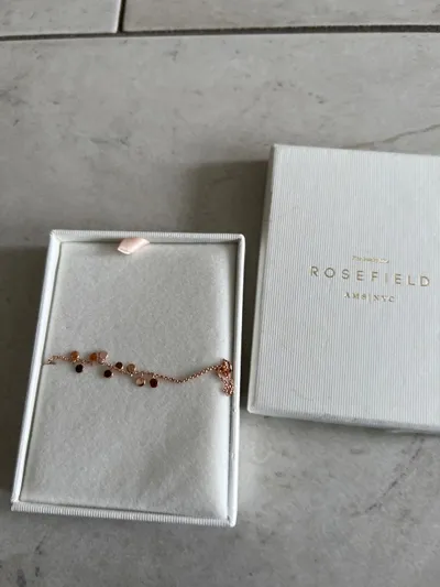 Rosefield Damen Armband Elegant Gold Metall Armkette Schmuck Alltag