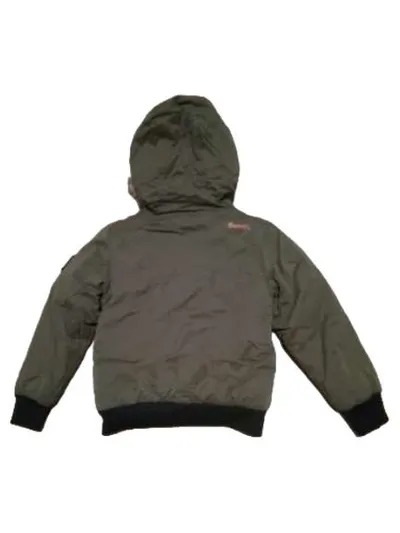 Bench Kinder Parka Winterjacke Gr. 128 Oliv Kunstfell Kapuze
