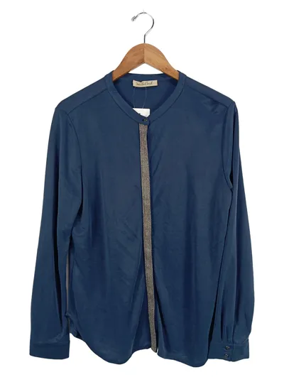 Smith & Soul Damen Langarmshirt Gr. 38/M Blau Casual Modal