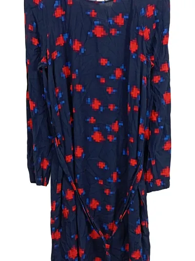 DRYKORN Damen Freizeitkleid Langarm Gr. 42 Mehrfarbig Casual Viskose