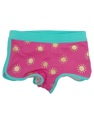 Boden Kinder Badehose Mädchen Pink Grafik Muster Gr. 110 Sommerhose