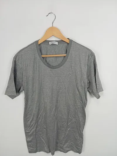 Dormeuil Herren T-Shirt Grau Meliert Gr. 50/L Casual Baumwolle