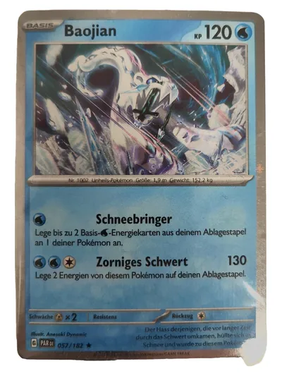 Pokemon Sammelkarte Baojian Basis Blau Deutsch Trading Card Game