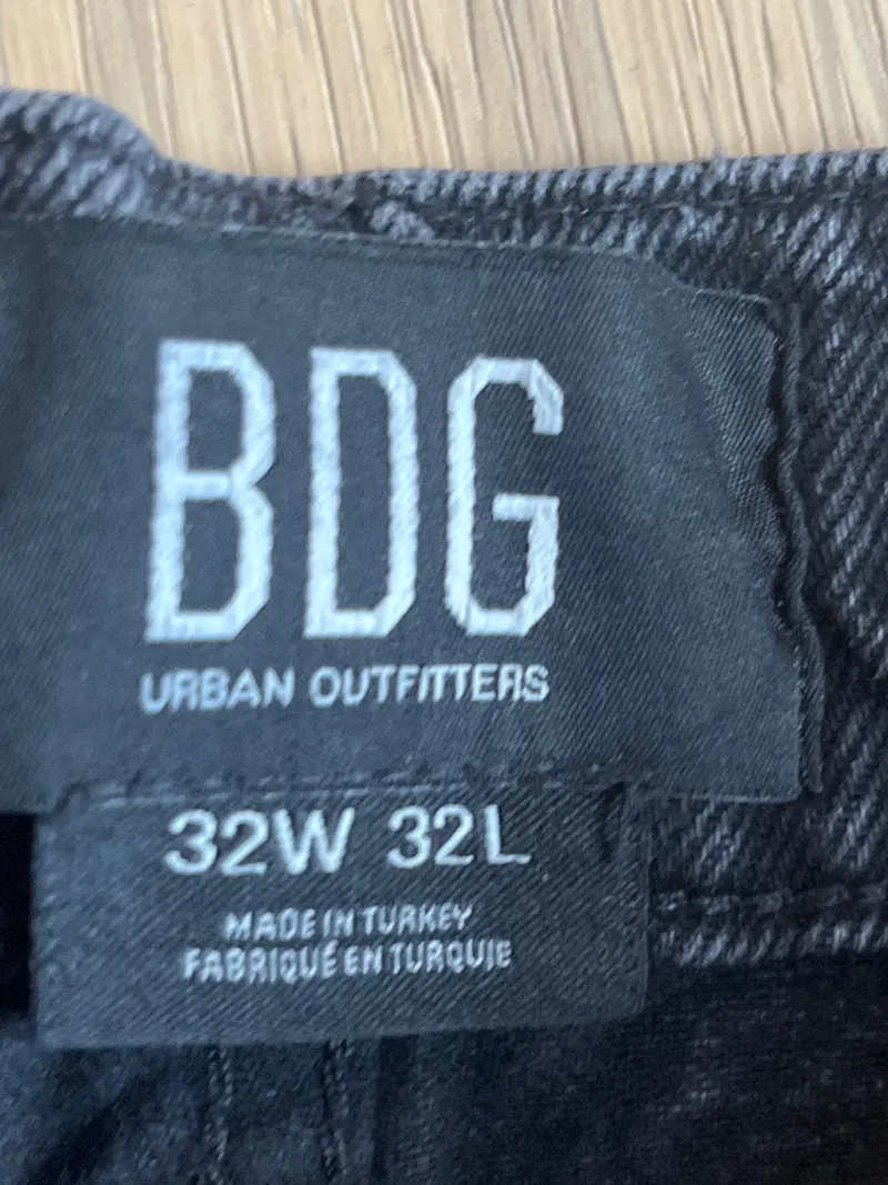 BDG Herren Jeans Straight Leg Grau W32 Streetwear 6
