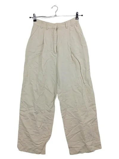 Edited Damen Stoffhose Leinen Beige Gr. 36 Casual
