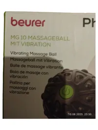 Beurer Massageball MG 10 mit Vibration Faszienball Triggerpunktball Grau 2