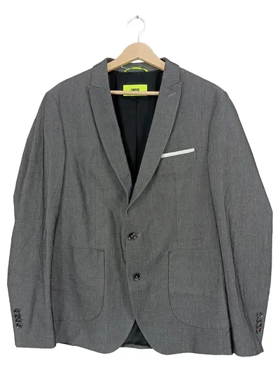 CINQUE Sakko Herren Grau Business Gr. 50 L Polyester Viskose