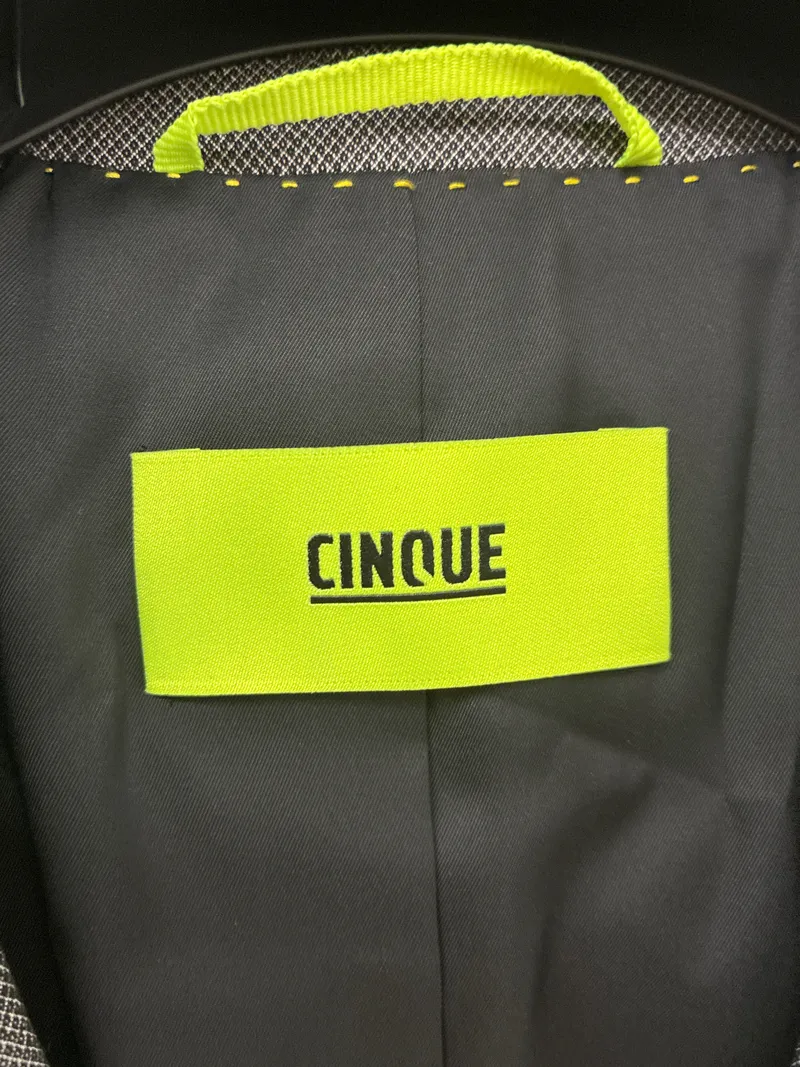 CINQUE Sakko Herren Grau Business Gr. 50 L Polyester Viskose 7