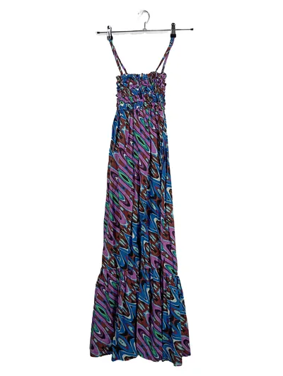 Imperial Maxikleid Sommerkleid Damen Gr. 36/S Mehrfarbig Abstrakt Viskose