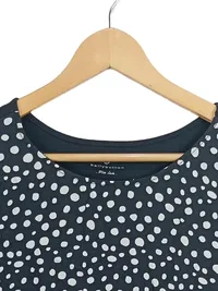 Bellybutton Damen Langarmshirt mit Punkten Gr. 40/L Casual Schwarz 2