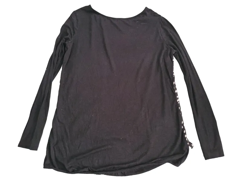 Bellybutton Damen Langarmshirt mit Punkten Gr. 40/L Casual Schwarz 3