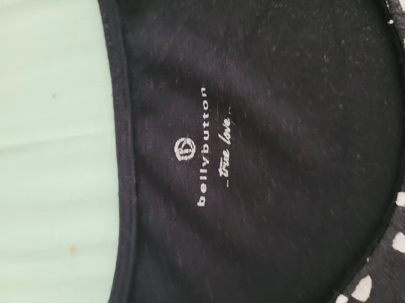 Bellybutton Damen Langarmshirt mit Punkten Gr. 40/L Casual Schwarz 6