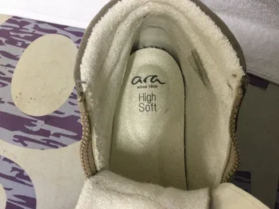 ara High Soft Sneaker Damen Gr. 41 Beige Wildleder gefüttert