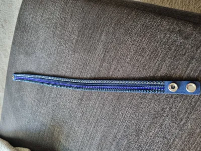 Swarovski Damen Armband Blau Elegant Strass Leder Wickelarmband