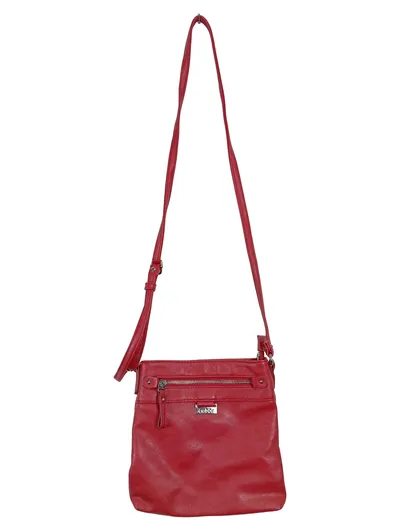 Gabor Damen Umhängetasche Rot Casual Schultertasche Polyurethan