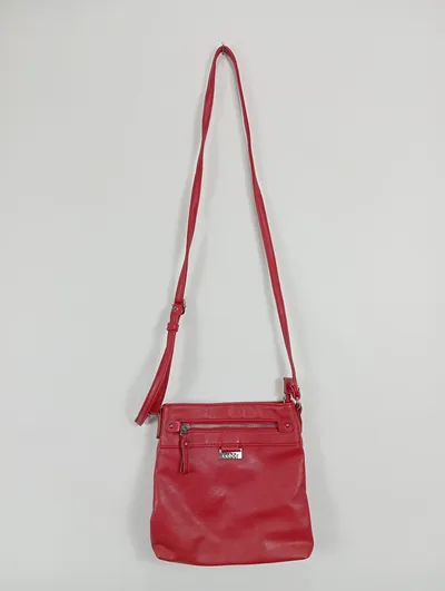 Gabor Damen Umhängetasche Rot Casual Schultertasche Polyurethan