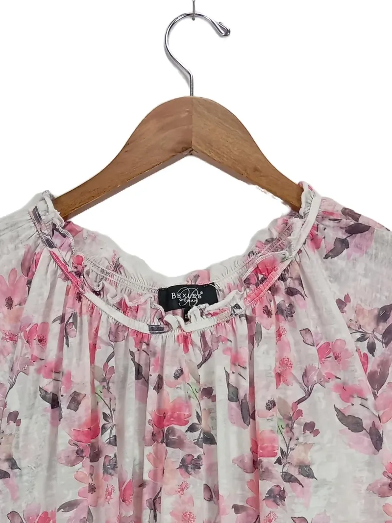 Bexleys Woman Damen T-Shirt 46/3XL Mehrfarbig Blumenmuster 2