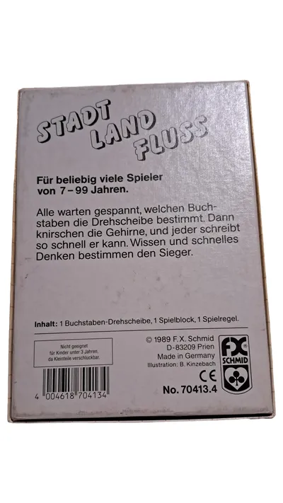 FX Schmid Stadt Land Fluss Quizspiel Gesellschaftsspiel Familienspiel