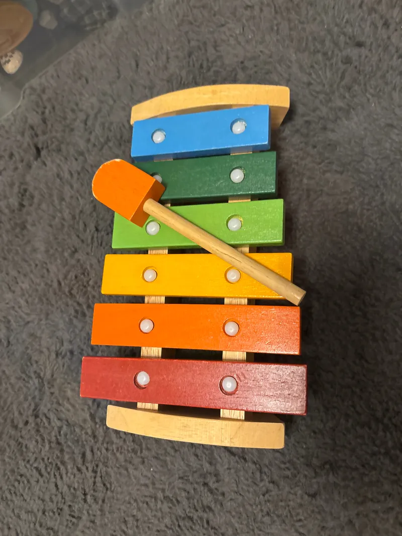 Eichhorn Glockenspiel Xylophon Kinder Musikinstrument Holz Mehrfarbig 2