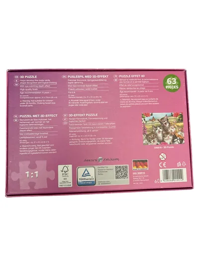 Playtive Junior 3D Puzzle Katze 63 Teile Natur Kinder Spielzeug ab 6 J.