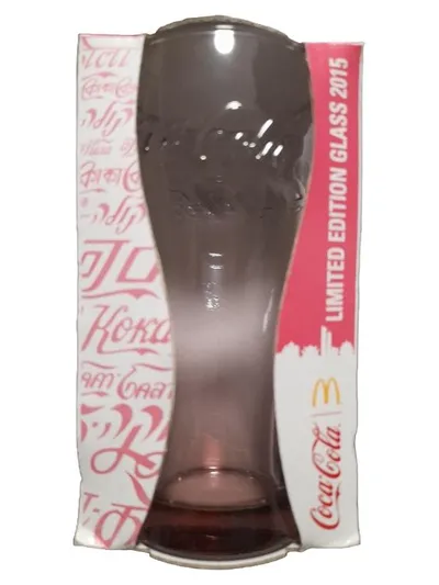 McDonald's Coca-Cola Sammelglas Limited Edition 2015 Rosa 350ml
