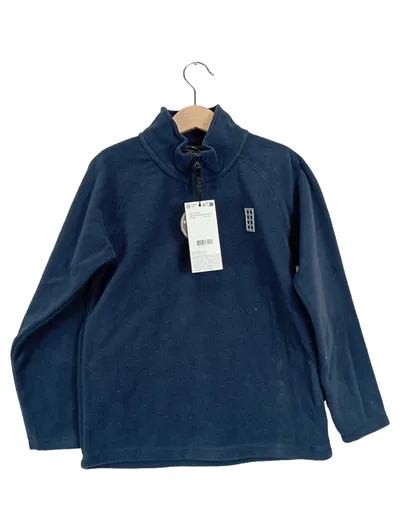 LEGO Kinder Fleecepullover Gr. 128 Blau Casual Langarm