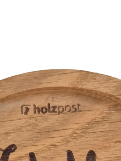 holzpost Untersetzer Holz Rund Gin Spruch Casual Braun Glasuntersetzer