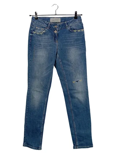 CECIL Damen Jeans Regular Fit Blau Gr. W27/36 Stretch Baumwolle