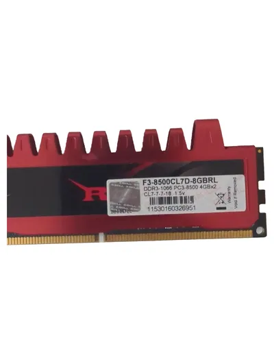 G.SKILL F3-8500CL7D-8GBRL Arbeitsspeicher DDR3 RAM Rot