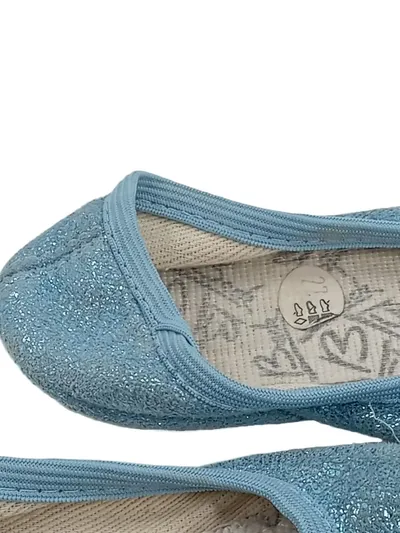 Bloch Ballettschuhe Kinder Gr. 27 Blau Glitzer