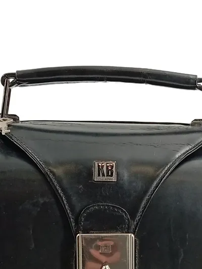 King Berry Aktentasche Herren Business Leder Schwarz KB-Logo