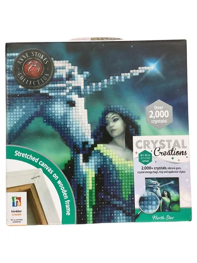 Anne Stokes Einhorn Stickbild Kristallbilder Bastelset Mehrfarbig